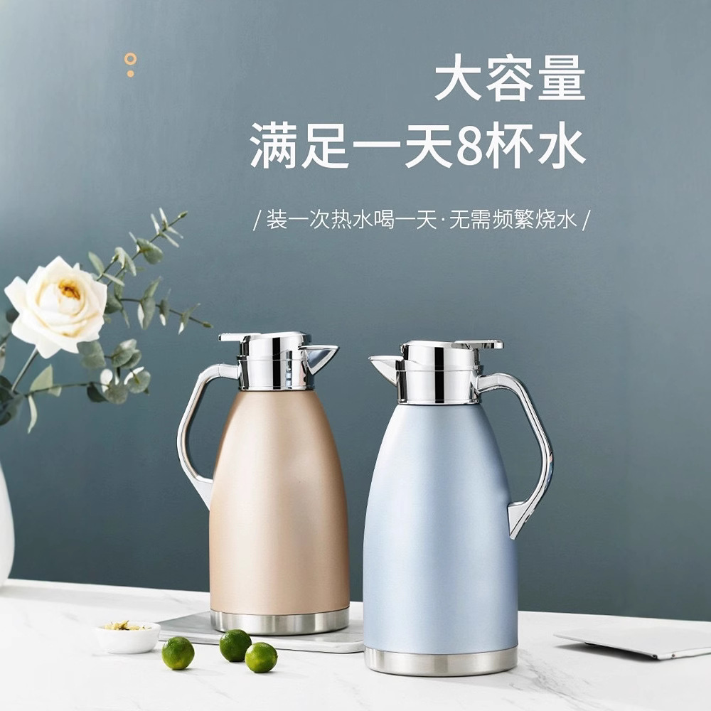 Commercial 304 stainless steel insulated kettle, large-capacity insulated kettle for restaurants, hotels and coffee kettles full figure