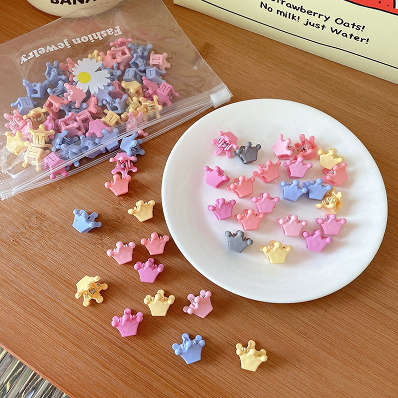 Korean hair accessories, children's five-pointed star hair clips, mini cartoon matte bangs clips, baby broken hair clips, baby hair clips wholesale details Picture
