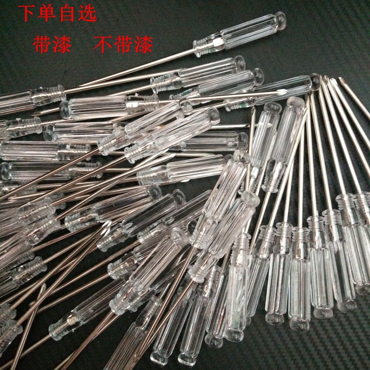 Wholesale transparent crystal small screwdriver toy gift 2.0 Mini blue cross-shaped screwdriver Specification drawing