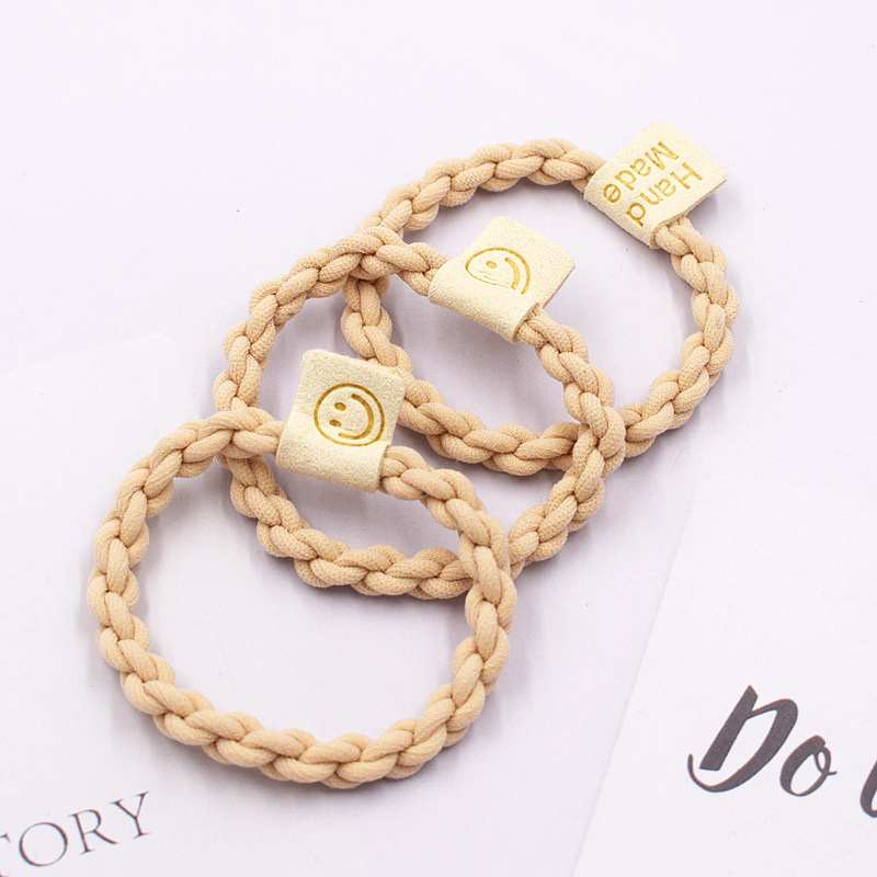 2022 New Korean version high-cut rope thickened, simple and durable leather band women's hair tie, rubber band hair accessory and headwear Application Scenario
