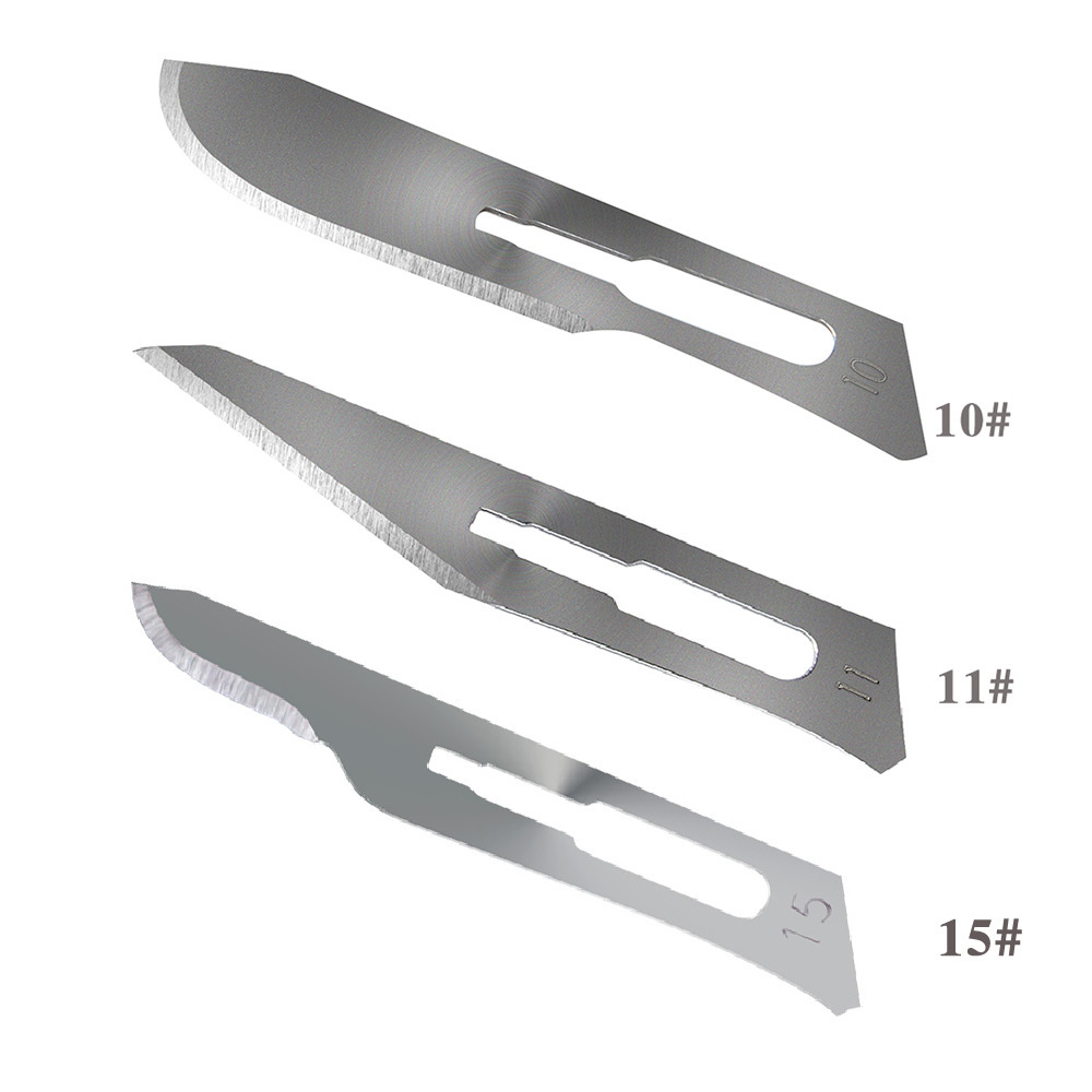 Disposable surgical carbon steel blade English carbon steel double eyelid engraving blade is not for use in domestic hospitals Item Picture