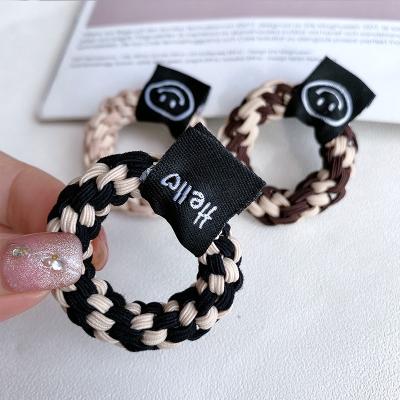 New high-elasticity hair tie, hair band, bun hairstyle, rubber band, multi-strand thickened, fashionable and simple hair tie, hair accessory and headwear Specification drawing