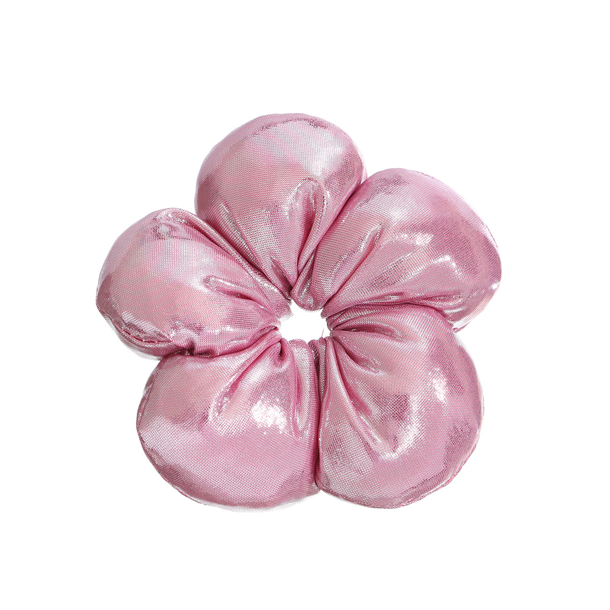 Korean-style large intestine hair tie, three-dimensional children's flower, girl's updo, cotton-filled bun hair rope, cute hair accessory Item Picture