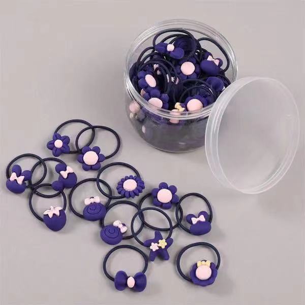 Children's hair accessories, flower hair bands, non-damaging hair ties, baby hair bands, elastic and good for tying hair, little girls' hair ties Specification drawing