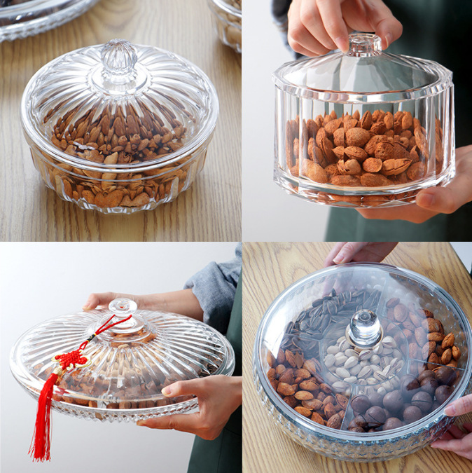 Candy platter wedding, light luxury and high-end feel, New Year creative nut snacks, children's front desk, European-style dried fruit box full figure