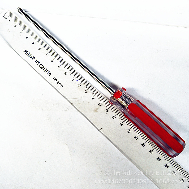 Wholesale of 107 crystal screwdriver, 6-inch plum blossom flat-head screwdriver, screwdriver, screwdrivers, hardware tools details Picture