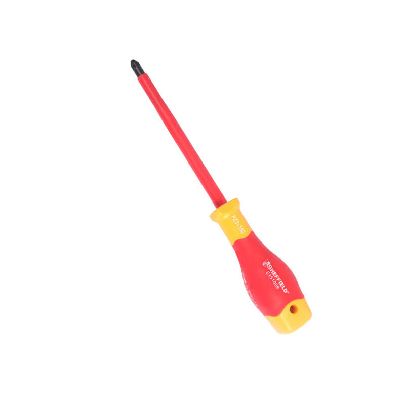Steel Shield S151006 dual-color handle insulated cross-shaped screwdriver PZ0X60 high-voltage resistant screwdriver, electrically insulated tool Item Picture