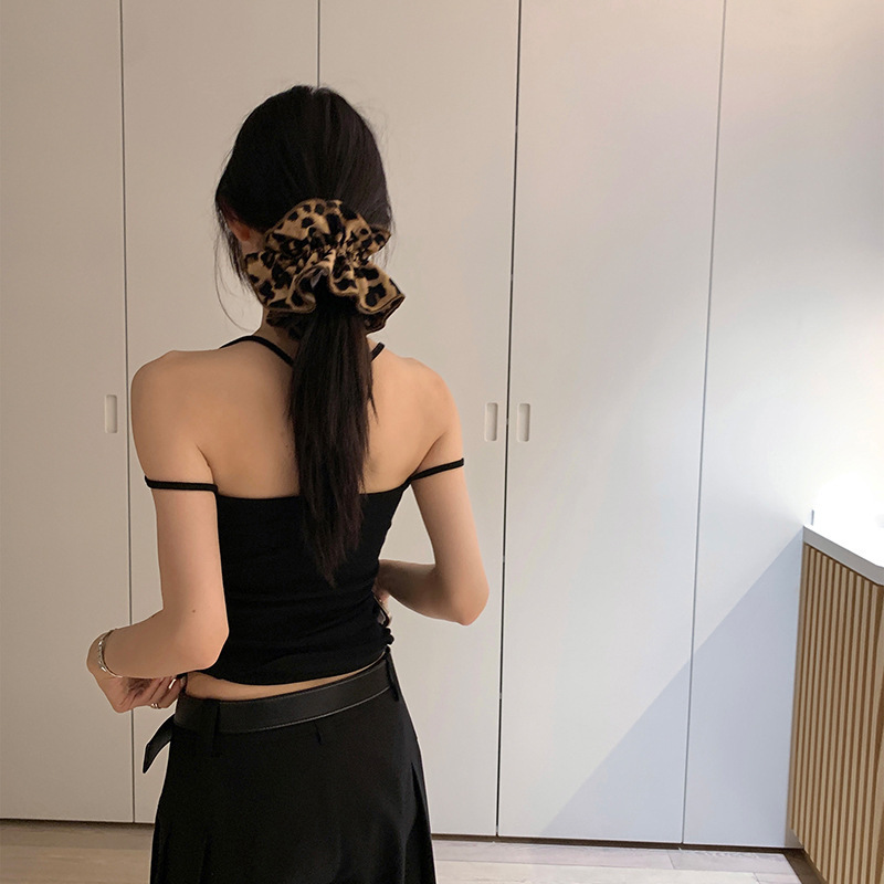Dongdaemun Spring/Summer retro hair bands, headbands, leopard print updo, high-end hair bands, large intestine hair bands, women's hair accessories Specification drawing