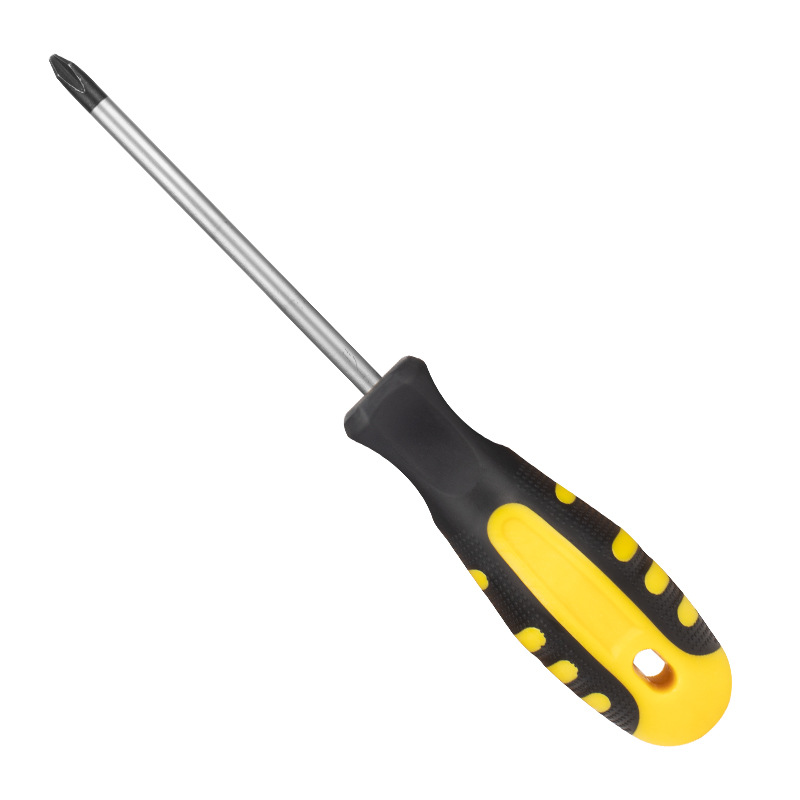 Factory direct supply of strong magnetic screwdrivers, flat-head cross screwdrivers, soft rubber handle screwdrivers, vanadium steel plum blossom screwdrivers Item Picture