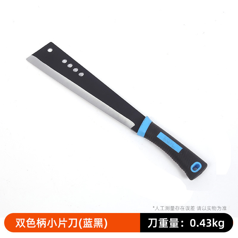Diesel knife, manganese steel, double-color handle, large knife, woodcutting knife, outdoor tree cutting, agricultural firewood knife, double-cutting mountain opening knife undefined