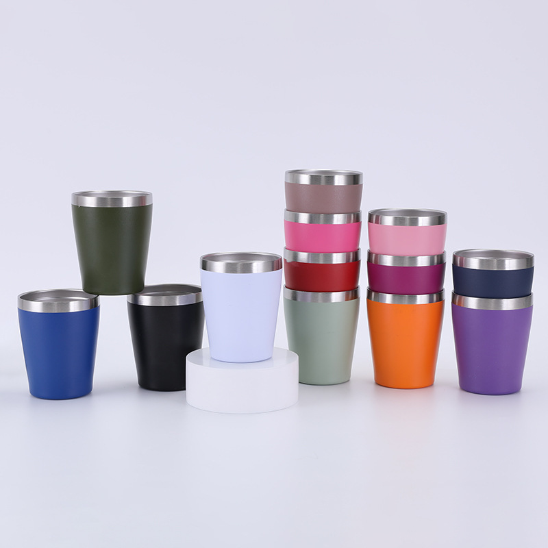 Cross-border 8oz mini milk cup, 304 stainless steel double-layer vacuum insulated cup, household cold preservation beer mug wholesale Application Scenario