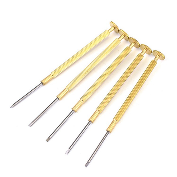 Screwdriver, watch, eyeglass, screwdriver, copper handle, small screwdriver, steel tip, instrument, eyeglass, repair tool parts supply Item Picture