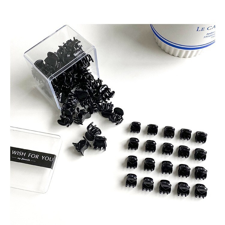 Mini clip headwear, side hair clips, princess hair side clips, small scratch clips, bangs, black hair clips, hair accessories for women Item Picture