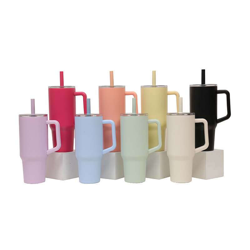 Cross-border 40oz Giant ice Cup, large-capacity portable insulated cup, double-layer cold preservation, 304 stainless steel car cup details Picture