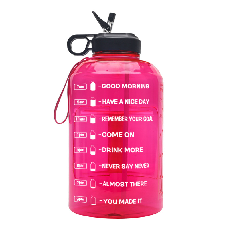 One-gallon gradient color 3.78L plastic large water bottle, best-selling on Amazon, portable sports water bucket Item Picture
