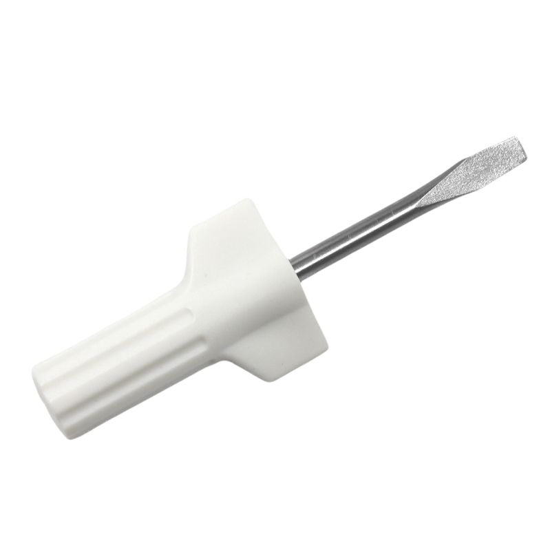 Sewing tools: 1 white screwdriver, 1 large and 1 small flat-head screwdriver, repair small accessories, flat-head screwdriver details Picture