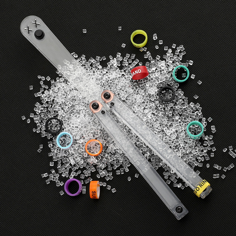 Yapi Workshop Transparent Butterfly Knife, uncut training knife, Folding knife, Swinging knife, Clown Smiling Face, Plastic pc squid details Picture