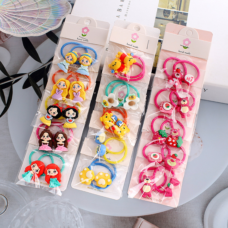 Children's rubber bands are not harmful to hair, have good elasticity, are cute headwear, baby headbands, girls' hair ties, and little girls' hair accessories full figure