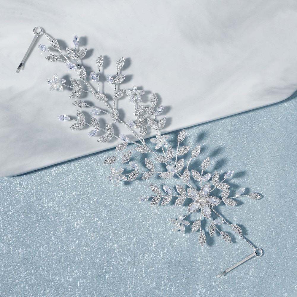 Bride's headwear: Luxurious zircon headband, photo album, hair accessory, high-end handcrafted headband, new European and American accessories details Picture