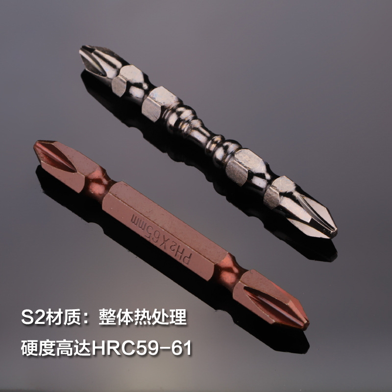 Double-headed cross screwdriver, Taiwan S2 strong magnetic nunchucks, magnetic ring screwdriver, hand drill, air screwdriver, electric screwdriver, knife head Application Scenario