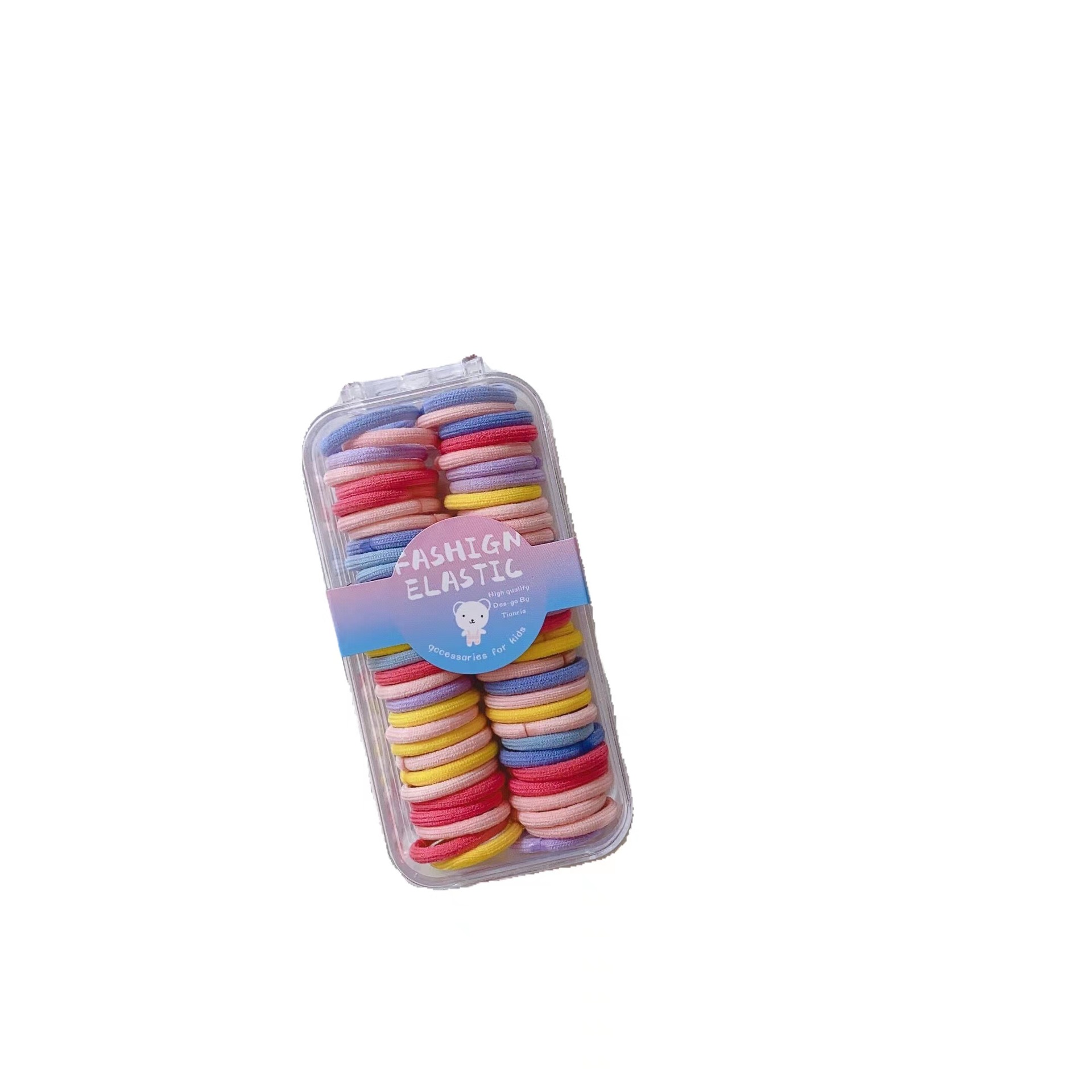 The girl's small rubber band is not harmful to hair and has good elasticity. The thumb hair band is suitable for children and babies to tie up a cute chiu chiu hair tie and hair accessory Item Picture