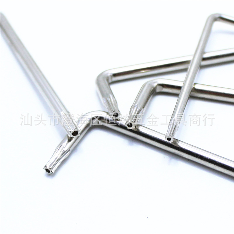 T6, T8, T10, T15, T20, T25, T30 L-type double-head dual-purpose screwdriver and hardening wrench with holes details Picture