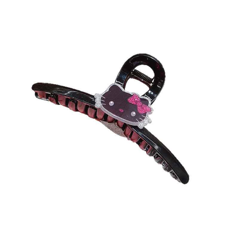 Cute cartoon cat hair clips, large female back head updo hair grabber, sweet and high-end shark clip accessories Item Picture