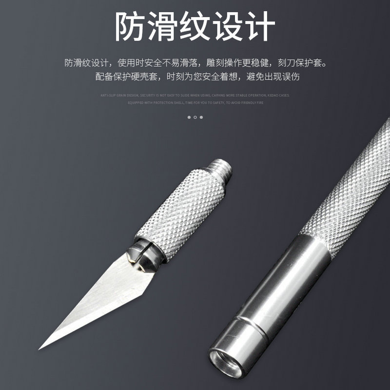 The manufacturer supplies metal engraving knives, wood carving model making tools, hook knives, single sets of 9-blade art paper-cutting knives Application Scenario