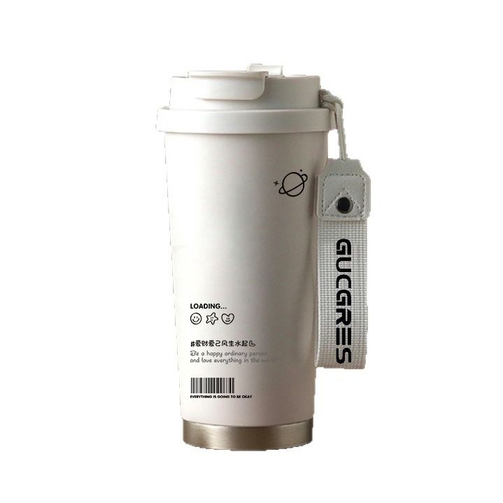Wholesale of high-appearation-level graffiti cartoon insulated cups, cute dopamine stainless steel cups, cold coffee cups with logo printing Item Picture