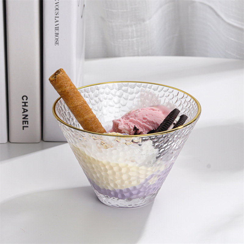Japanese modern ice cream bowl, coffee pudding, yogurt glass, ins ice cream dessert cup, breakfast bowl, Martini cup Application Scenario
