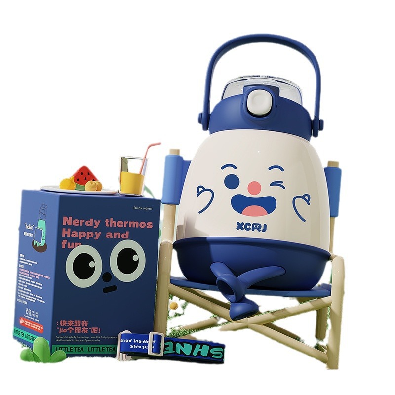 304 Insulated cup, cartoon water cup, children and students, high appearance level, large-capacity household special cup, stainless steel sealed Item Picture