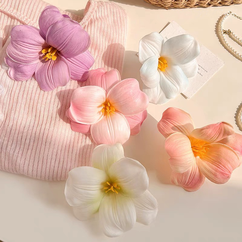 "High-end atmosphere!" Tinted tulip flower hairpin! Flower-shaped hair clip! Headwear for young girls Application Scenario