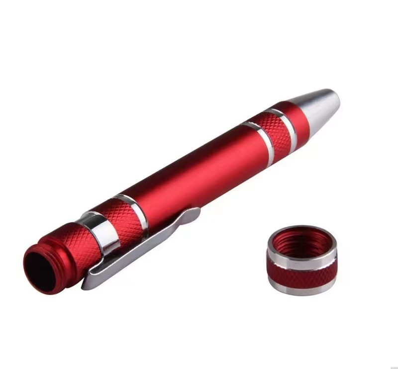 Multi-functional screwdriver, eight-in-one aluminum alloy disassembly tool, pen tip, one-line cross head changer screwdriver, precise undefined