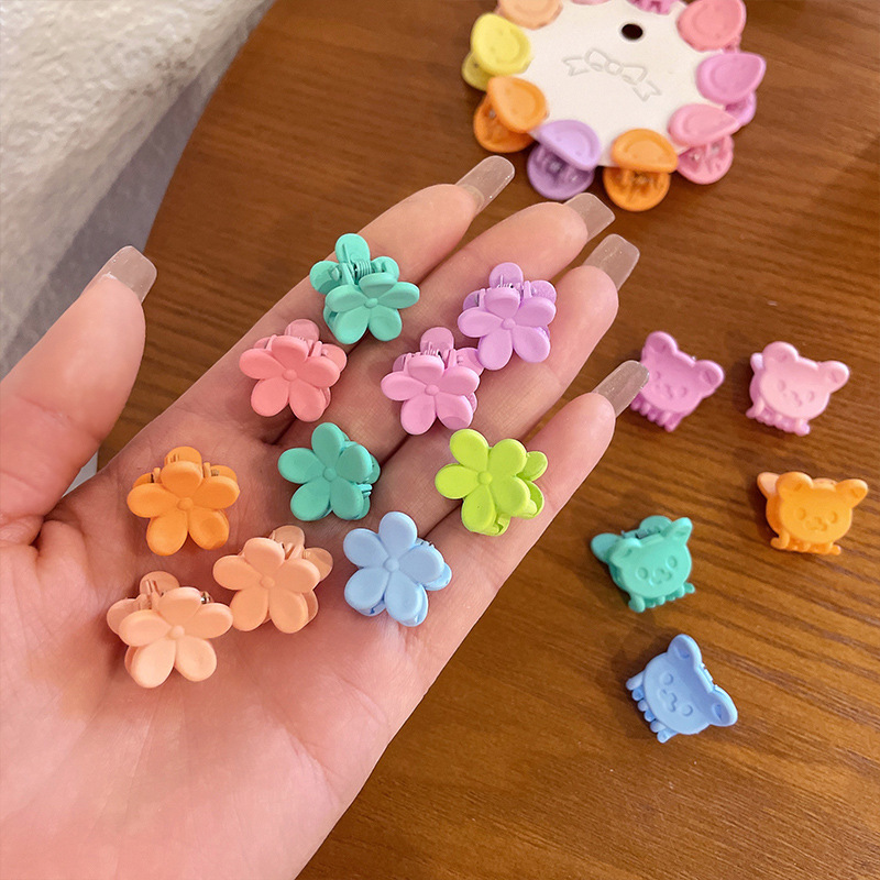 Candy-colored children's grab clips, small mini hair clips, popular girl bangs, broken hair clips, hair accessories, baby hair clips, headwear Specification drawing