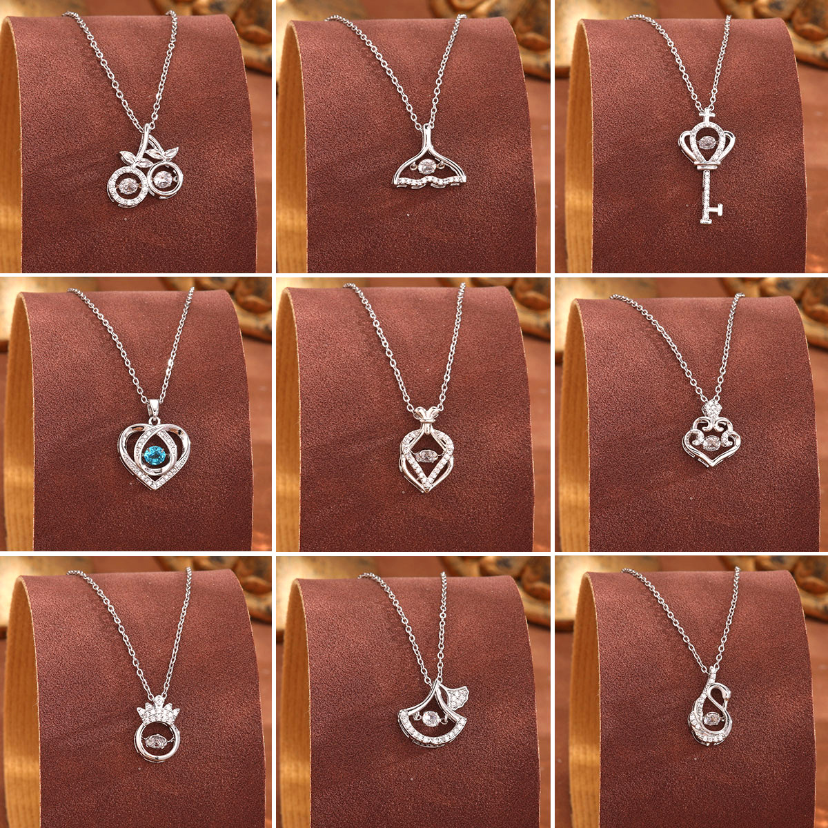 Korean niche design, dynamic necklace, simple and elegant four-leaf clover pendant, collarbone chain, geometric neck chain accessory full figure