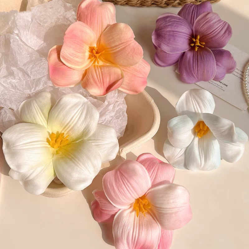 "High-end atmosphere!" Tinted tulip flower hairpin! Flower-shaped hair clip! Headwear for young girls Specification drawing