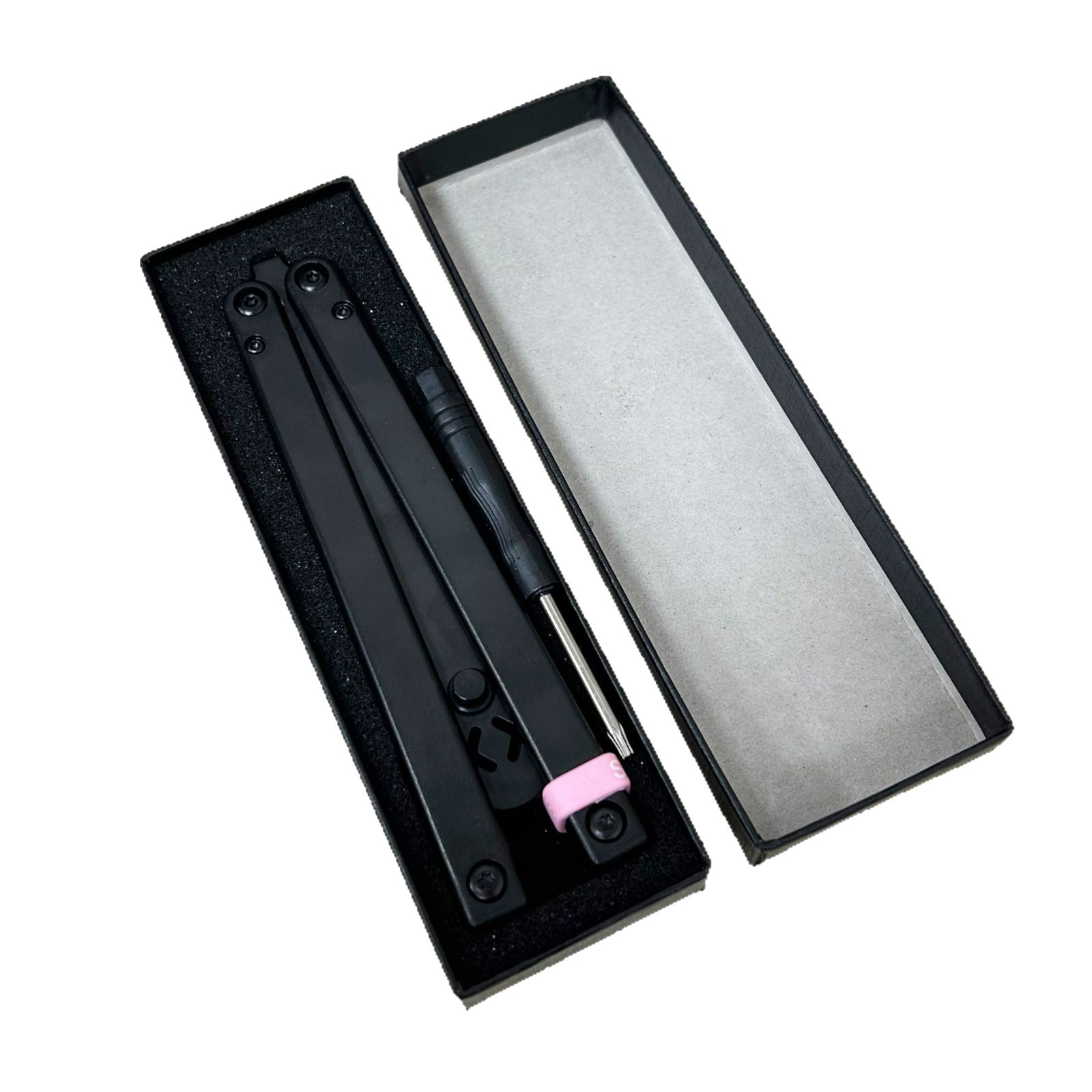 Factory direct sales: Junzhuo Workshop Butterfly knives, swing knives, fancy plastic knives, training folding knives, safe and non-sharp Item Picture