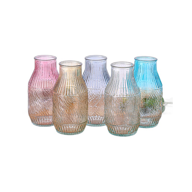 Nordic light luxury Ins-style glass vases, popular transparent living room home decoration ornaments manufacturer wholesale vases Item Picture