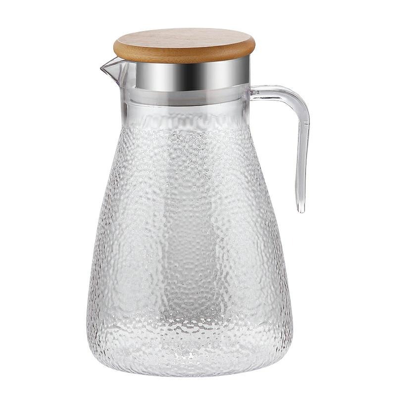 Acrylic cold water kettles, plastic household teapots, high-temperature resistant hotel beverage and juice kettles, restaurant PC binding kettles Item Picture