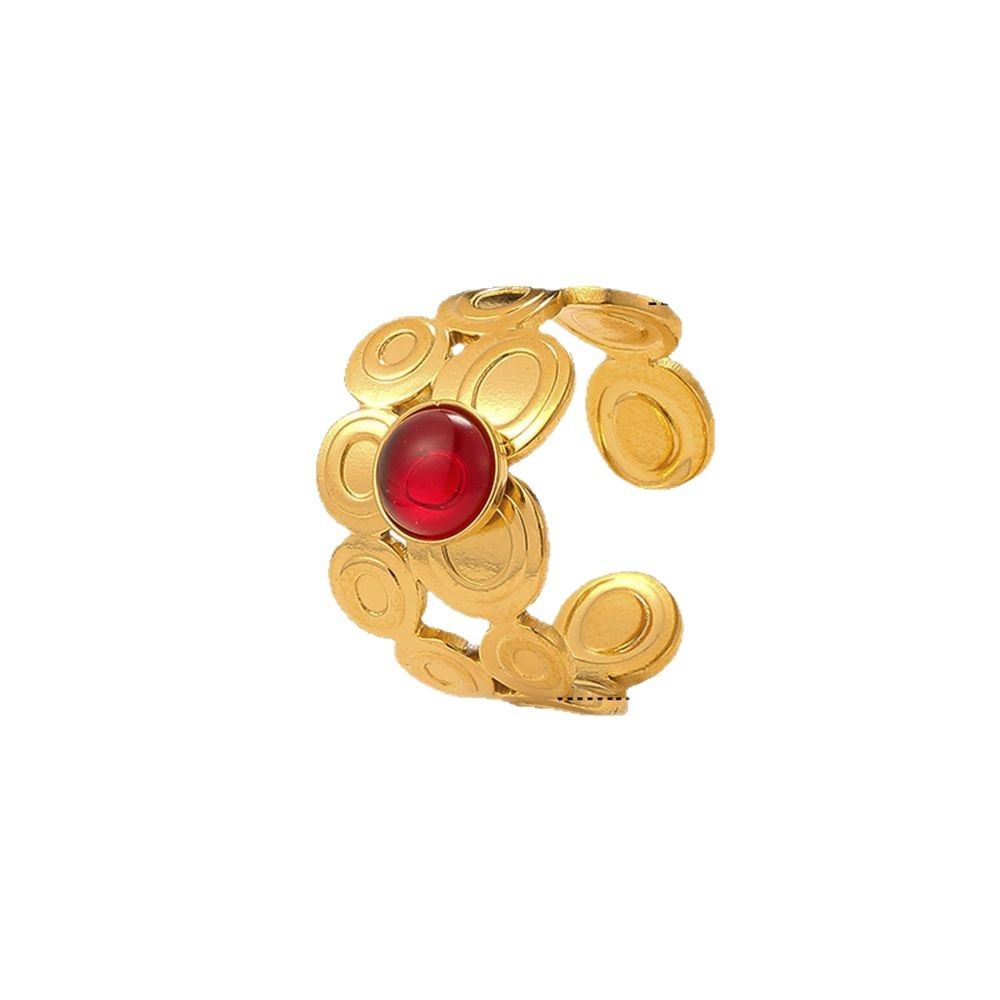Stainless steel mirror-polished personalized ring, a niche design for women, a minimalist and best-selling ring exclusively for cross-border use in Europe and America Item Picture