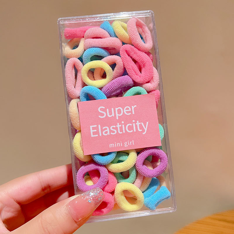 Children's rubber bands, girls' hair ties, high appearance level, girls' hair won't hurt, babies' braids, hair ties, girls' ponytails, rubber bands and rubber rings details Picture