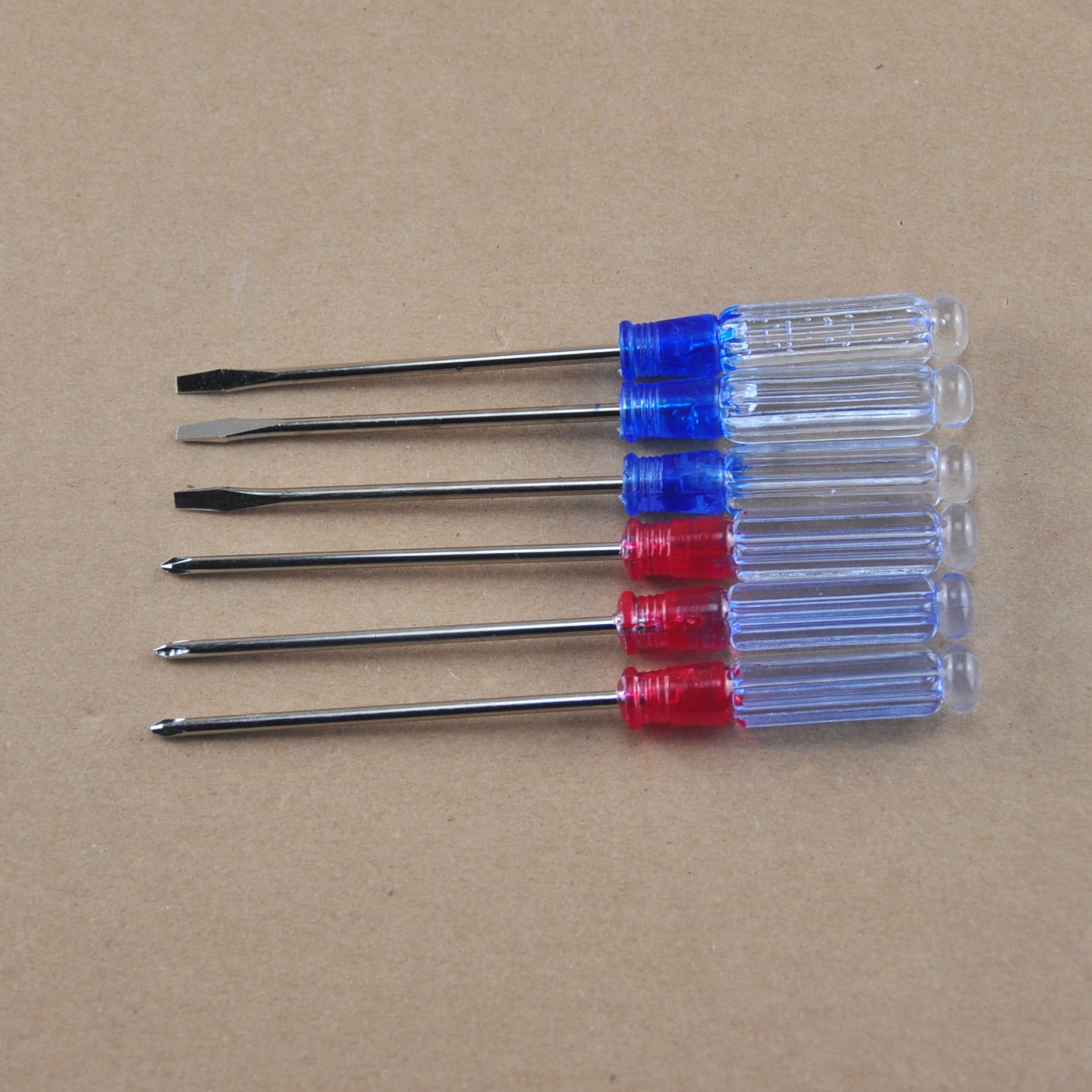 Screwdriver, cross mini transparent screwdriver, crystal magnetic small screwdriver, screwdriver taper undefined