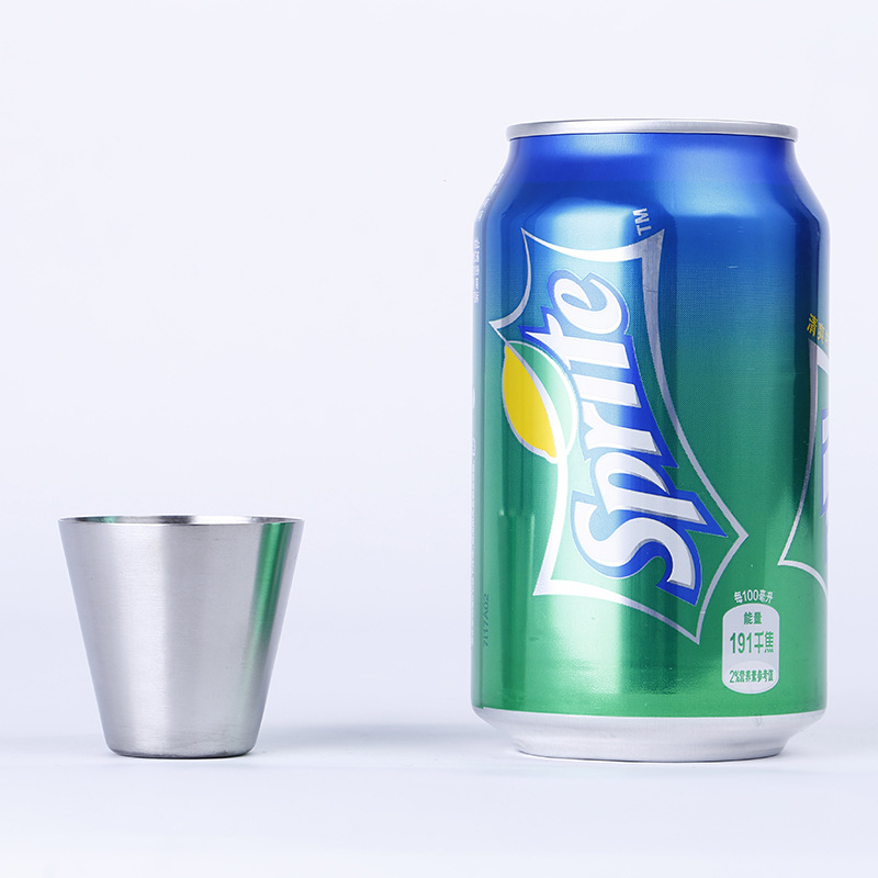 Wholesale of stainless steel beer and liquor cups, toothbrush and mouthwash cups, mini portable water cups Specification drawing