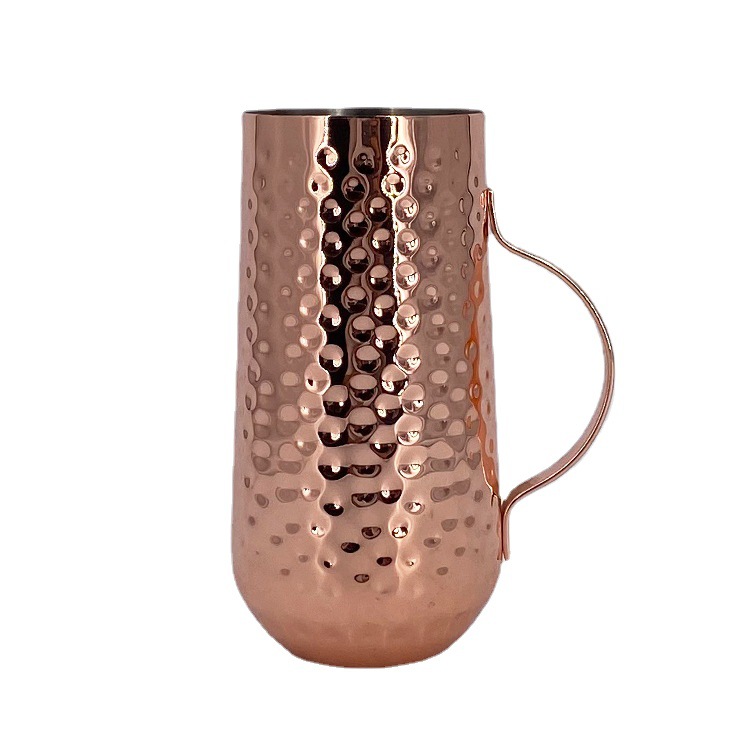 Hammered copper cup moscow mule cup Moscow Mule Stainless steel cocktail metal wine glass Bar cup Item Picture