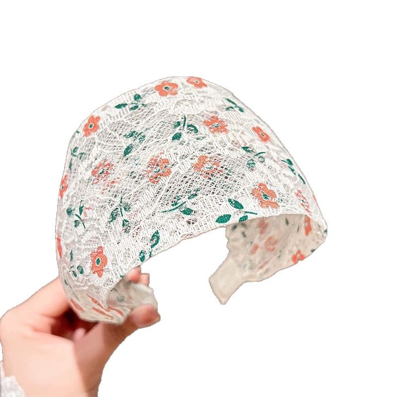 Spring Flower wide-brimmed hairband for women, 2025 New style, country style, versatile for going out, washing face, pressing hair, hairband, hairpin headwear Item Picture