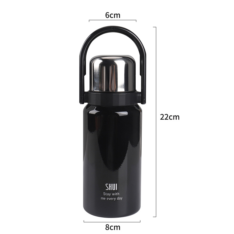 Large-capacity insulated cup, 316 stainless steel insulated pot, tea and water separation, household teapot, portable handle water bottle Item Picture