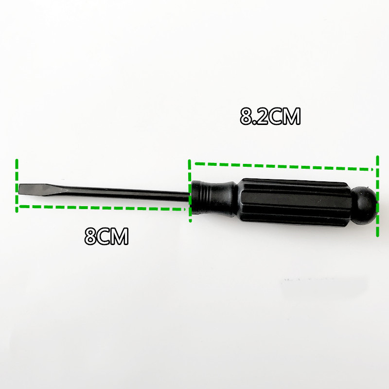 For sewing machine screws, use a flat-head screwdriver. Sewing machine screwdriver, Jingmu D403B magnetic screwdriver Specification drawing