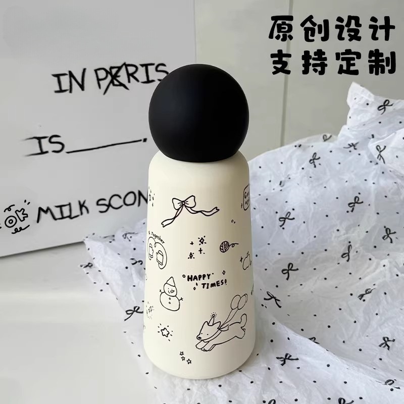 New 316 stainless steel insulated cup in high appearance level, compact and portable, cute water cup for both male and female students to travel with Application Scenario