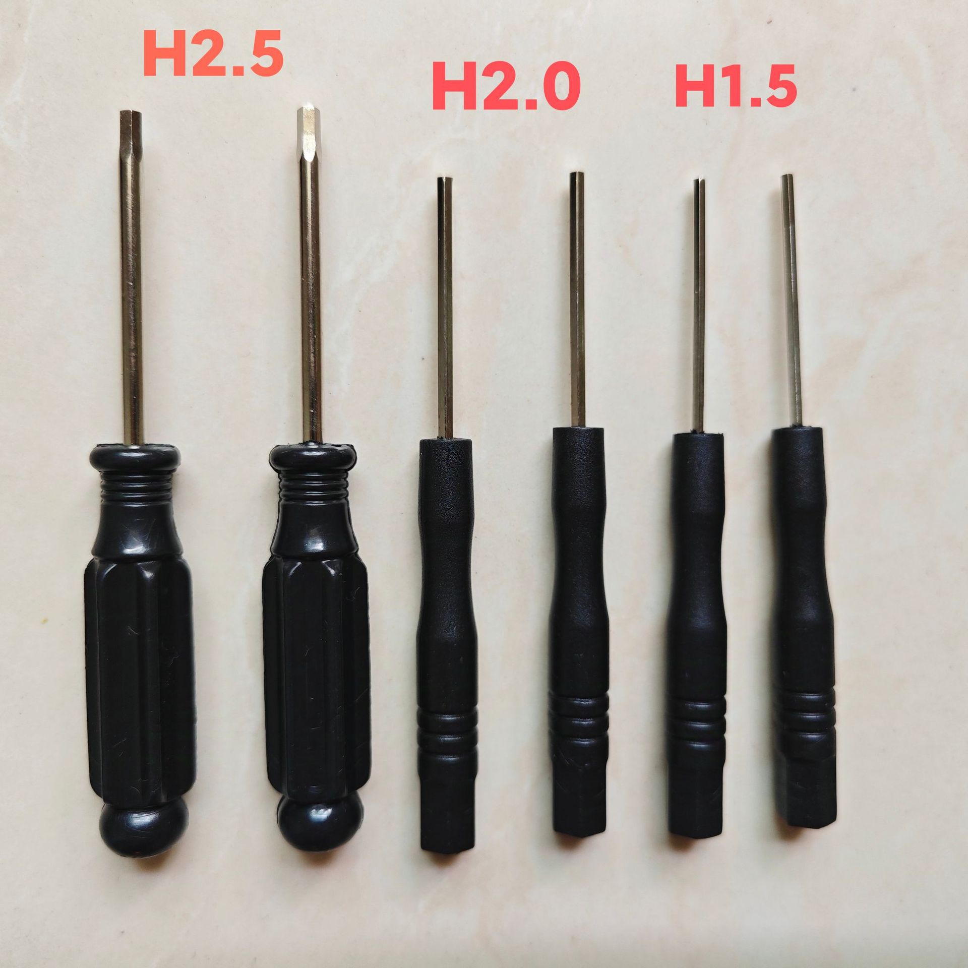 Cross-head screwdriver, hex socket small screwdriver H1.5, screwdriver H2.0, small tools for delivery, hex screwdriver full figure