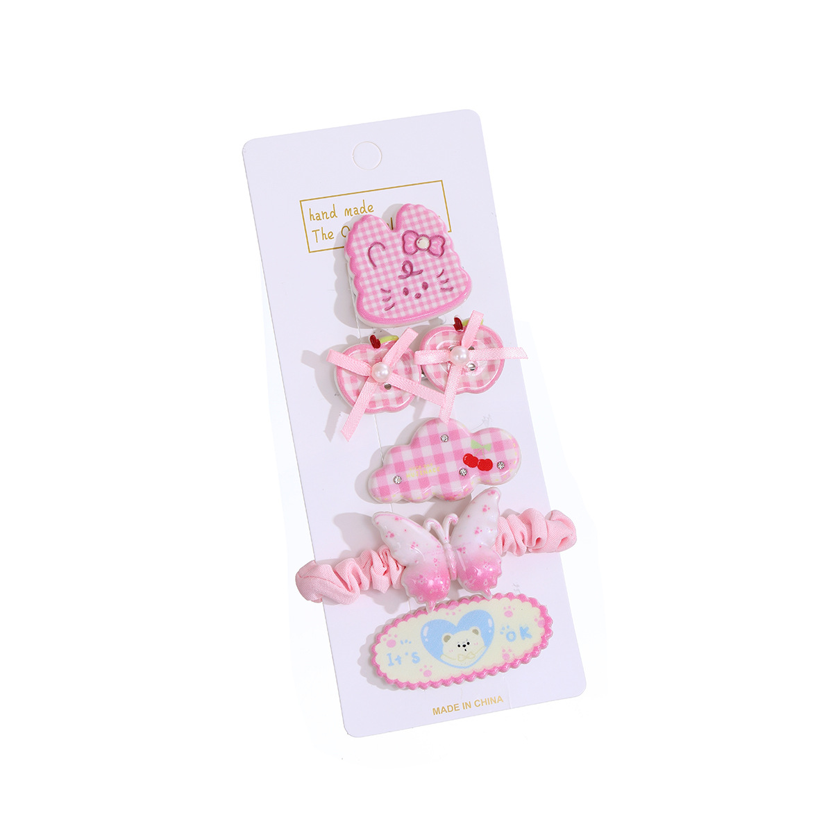 Children's cartoon hair clips, baby bb clips, girls' hair ties, headwear, cute back of the head, side clips of bangs, acrylic Item Picture